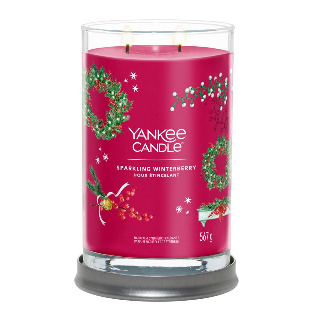 Yankee Candle Sparkling Winterberry Large Tumbler Jar Extra Image 1